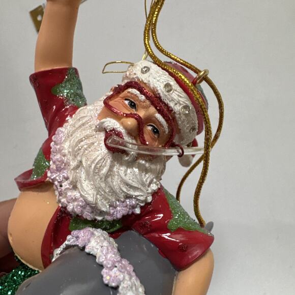 RARE December Diamonds SANTA AND FRIENDS 2006 #55-90333 Christmas Ornaments - Picture 5 of 10